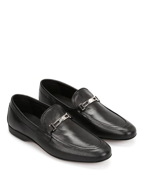 versace collection collection leather loafer